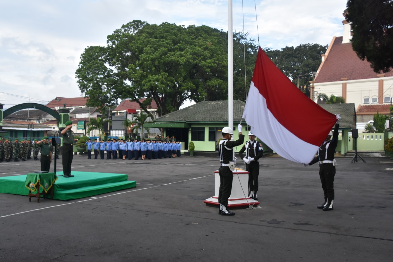 Upacara untuk menigkatkan jiwa Nasionalisme Prajurit